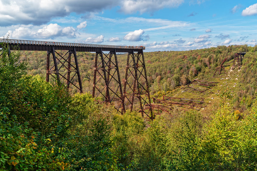 Skywalk At The Kinzua Bridge State Park in Pennsylvania